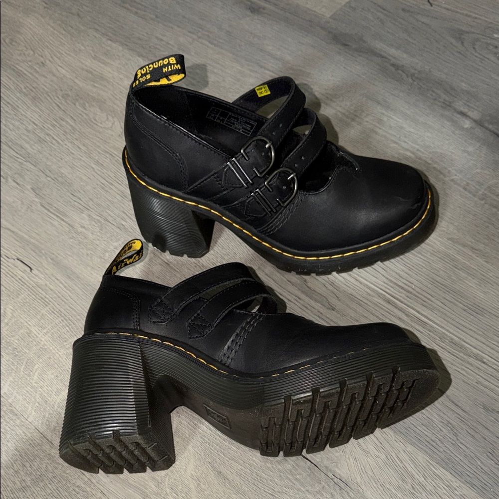 Dr. Martens Black Heeled Boots